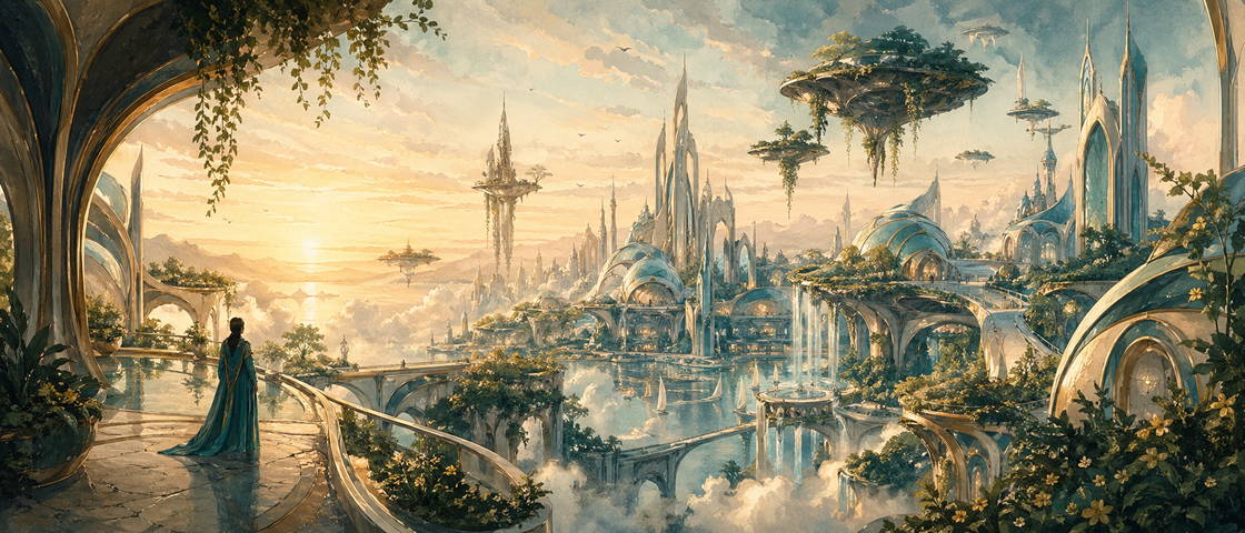 Illustrated cover art for the Future Stories collection
