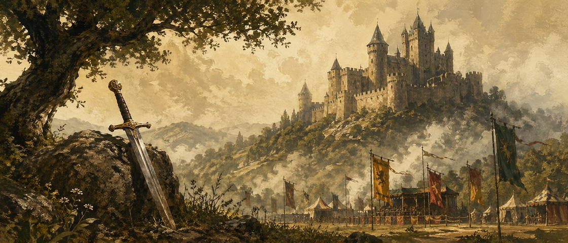 Illustrated cover art for the Medieval Stories collection